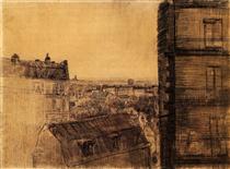 View from the Apartment in the Rue Lepic - Vincent van Gogh