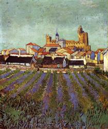 View of Saintes-Maries - Vincent van Gogh