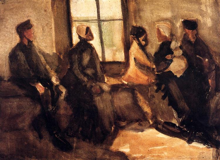 Waiting Room, 1882 - 梵谷