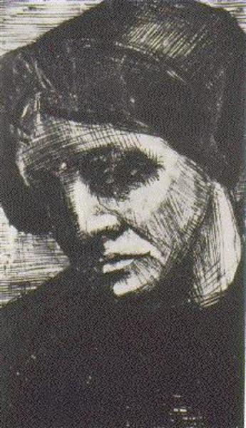 Жіноча голова, 1883 - Вінсент Ван Гог