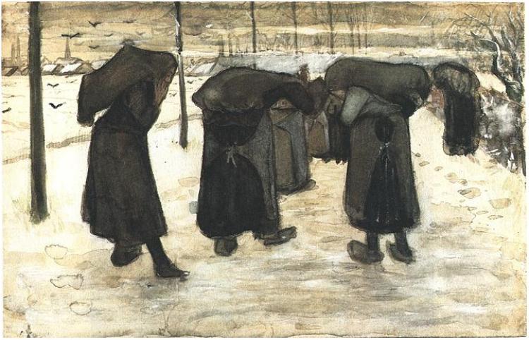 Women Miners, 1882 - Винсент Ван Гог