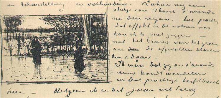 Woody Landscape After the Rain, 1882 - Винсент Ван Гог
