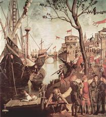 Arrival of St.Ursula during the Siege of Cologne - Vittore Carpaccio