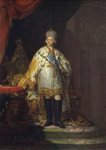Portrait of Emperor Paul I - Vladimir Borovikovski