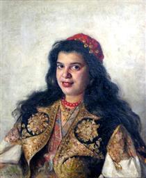 A gypsy lady - Wladimir Jegorowitsch Makowski