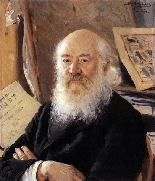 A portrait of Dmitry Rovinsky, 1894 - Vladímir Makovski