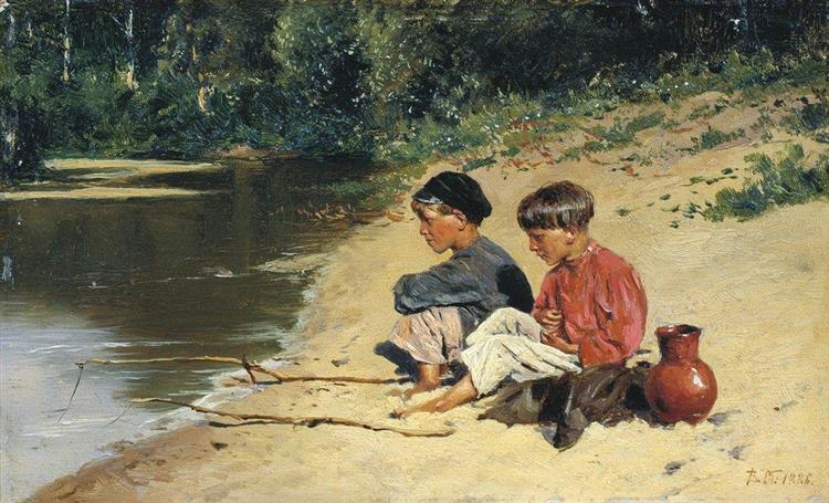 Рыбачки, 1886 - Владимир Маковский