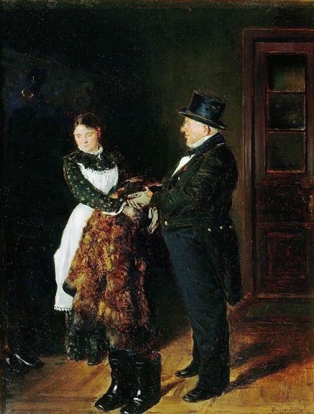 In the hall, 1884 - Володимир Маковський