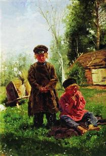 Meninos camponeses - Vladimir Makovsky