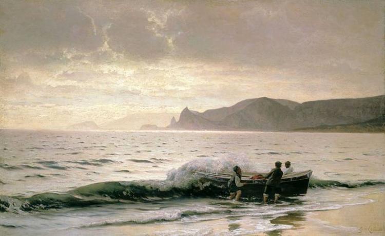 Seashore near Sudak, 1889 - Wolodymyr Orlowskyj