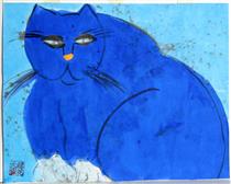 Blue Cat - Walasse Ting