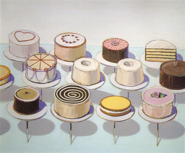Cakes, 1963 - Wayne Thiebaud