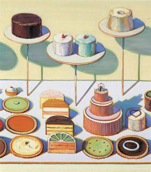 Cakes and Pies, 1995 - Wayne Thiebaud