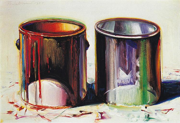 Two Paint Cans, 1987 - Wayne Thiebaud