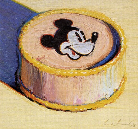 Yellow Mickey Mouse Cake, 1998 - Wayne Thiebaud