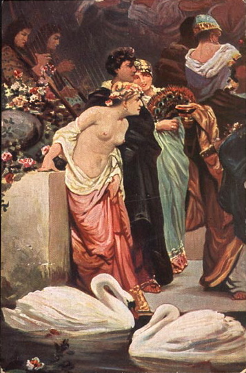 A Roman Bacchanal (detail) - Wilhelm Kotarbinski