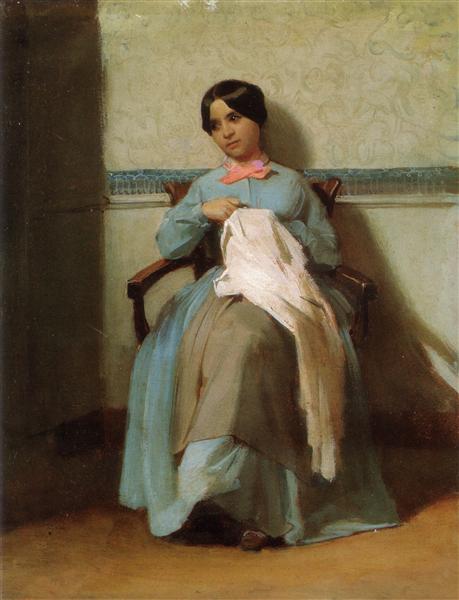 Portrait of Léonie Bouguereau, 1850 - Вильям Адольф Бугро