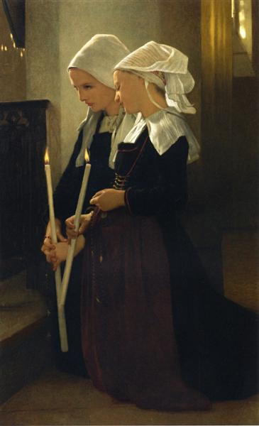 Prayer at Sainte Anne d'Auray, 1869 - 布格羅
