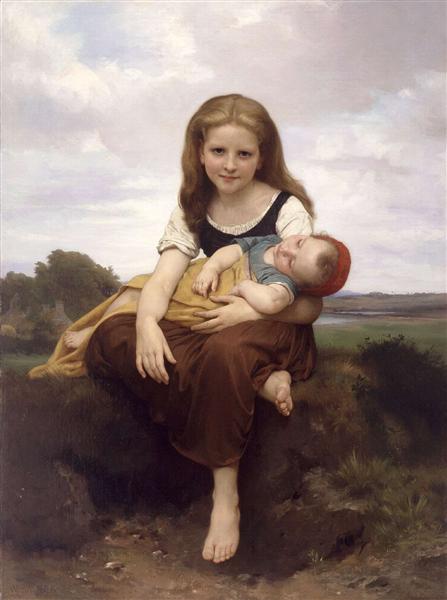 Die ältere Schwester, 1869 - William Adolphe Bouguereau