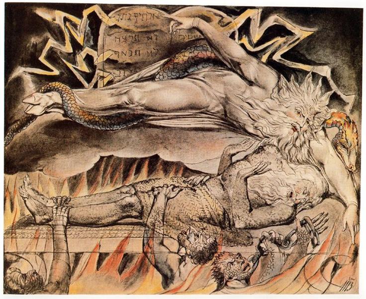 Illustration to Book of Job - William Blake