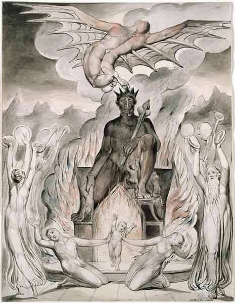 Illustration to Milton`s On the Morning of Christ`s Nativity, 1809 - William Blake