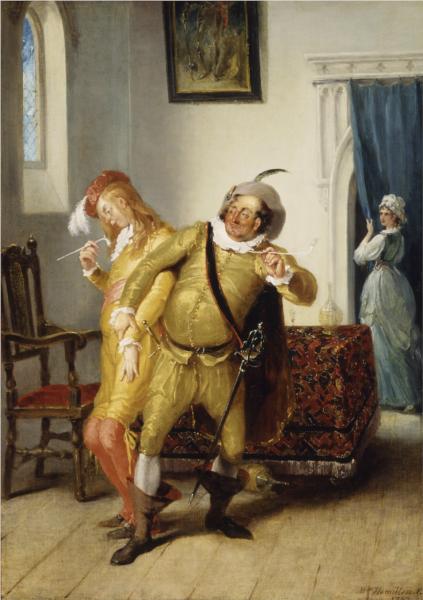 The carousing of Sir Toby Belch and Sir Anthony Aguecheek, 1792 - Уильям Гамильтон