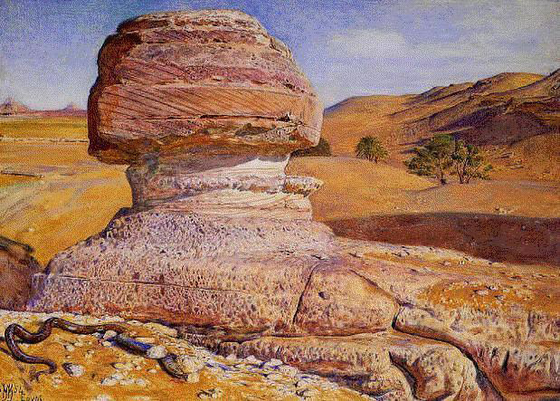 The Sphinx at Gizeh, 1854 - William Holman Hunt