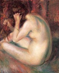Back of nude - William James Glackens