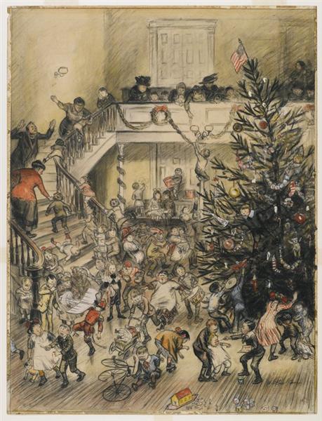 Merry Christmas, 1910 - Уильям Джеймс Глакенс