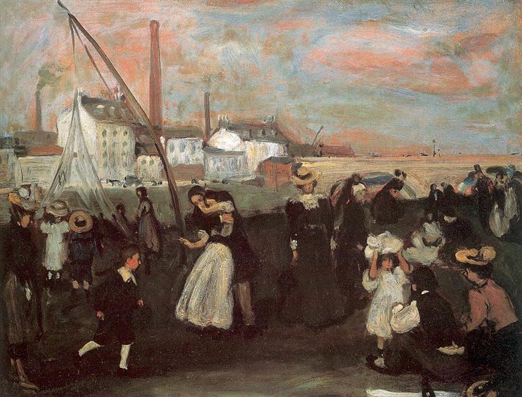 On the quai, c.1896 - Уильям Джеймс Глакенс