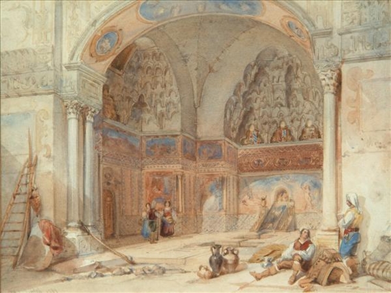 Mosque interior, 1839 - William Leighton Leitch