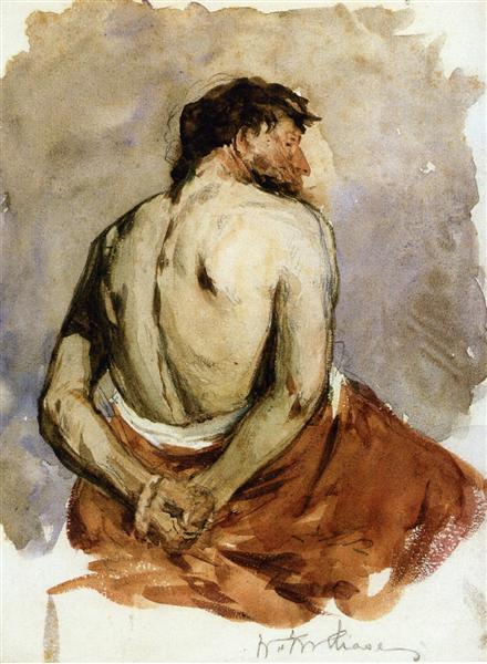 Back of a Male Figure, 1885 - William Merritt Chase