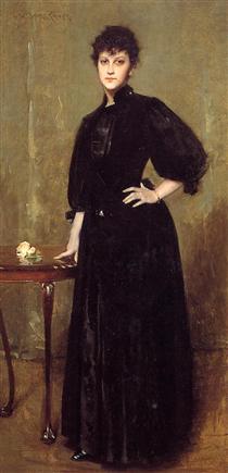 Lady in Black - William Merritt Chase