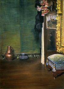 May I Come In - William Merritt Chase