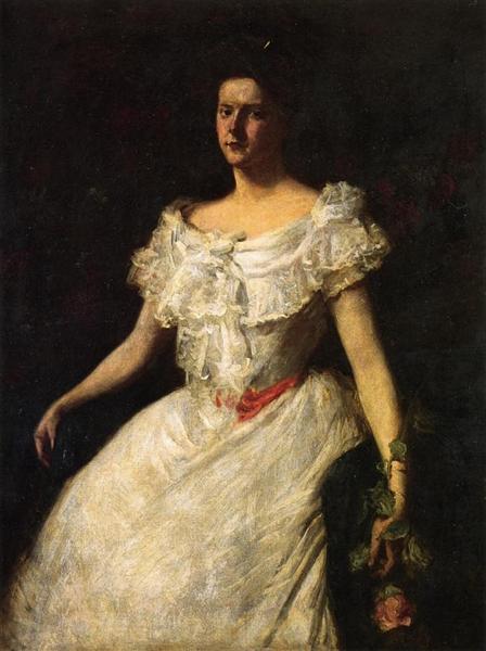 Portrait of a Lady with a Rose, 1902 - William Merritt Chase