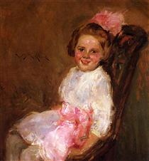 Portrait of Helen, Daughter of the Artist - Уильям Меррит Чейз