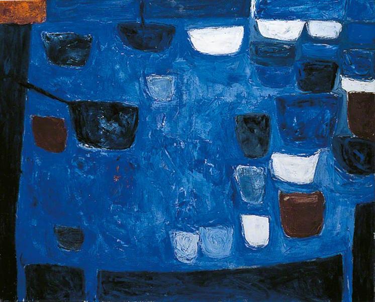 Blue Still Life, 1957 - Уильям Скотт