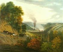 Morning View of Coalbrookdale, Shropshire - Уильям Уильямс
