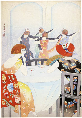 Shanghai Cafe Dancers, 1924 - Yamamura Toyonari