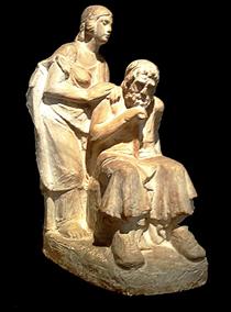 Oedipus and Antigone - Yannoulis Halepas
