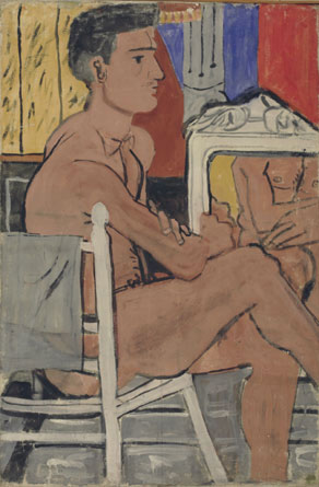 Italian nude sitting, 1937 - Янис Царухис
