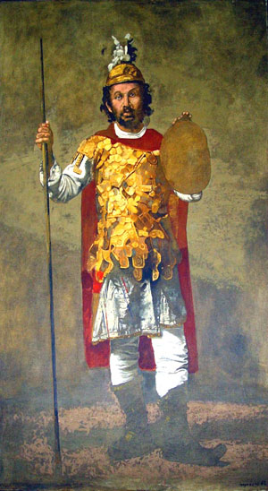 Theofilos dressed up as Alexander the Great - Yiannis Tsaroychis