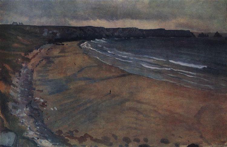 Бретань. Пляж в Комаре, 1926 - Зинаида Серебрякова
