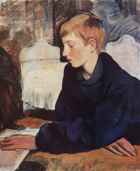 Женя (Портрет сына художницы), 1917 - Зинаида Серебрякова