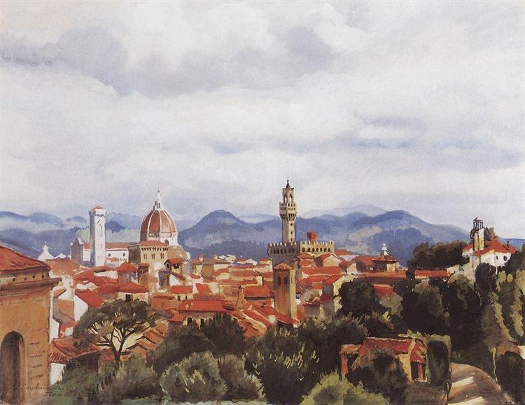 Флоренція, 1949 - Зінаїда Серебрякова