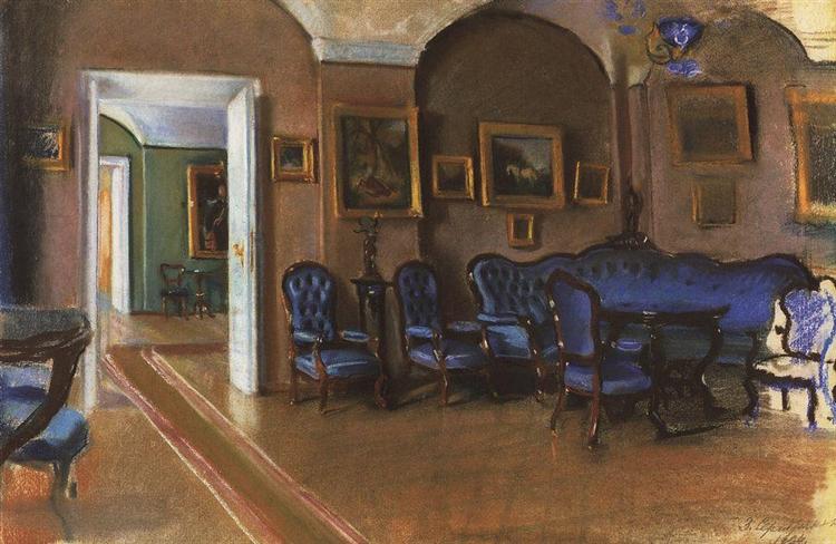 Gatchina. Interior, 1922 - Zinaida Evgenievna Serebriakova