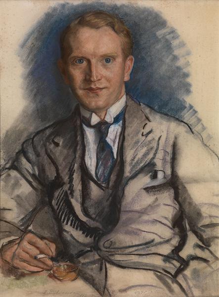 Мужской портрет, 1927 - Зинаида Серебрякова