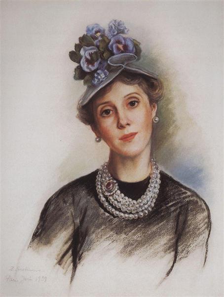 Portrait of Countess Rosario Zubova, 1938 - Zinaida Serebriakova