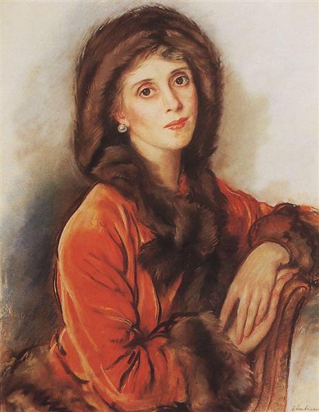 Portrait of Countess Rosario Zubova, 1939 - Zinaida Evgenievna Serebriakova