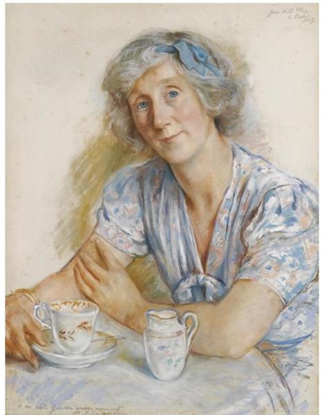 Portrait of Geraldine Cobb, 1947 - Zinaida Serebriakova